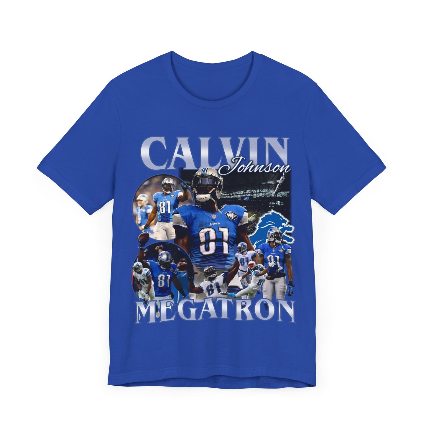 Vintage 90s Football Bootleg Style TShirt CALVIN JOHNSON Unisex Graphic Tee