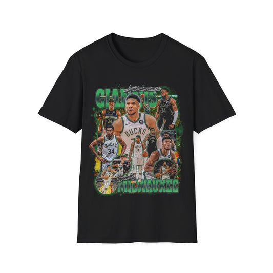 Vintage 90s Basketball Bootleg Style T-Shirt, GIANNIS ANTETOKOUNMPO Retro Basketball Shirt Unisex Graphic Tee