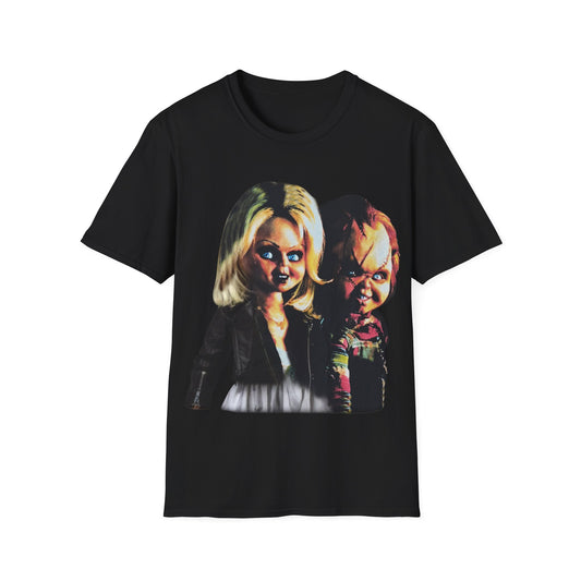 Vintage 90s Pop Culture Bootleg Style T-Shirt, CHUCKY AND TIFFANY Retro Shirt Unisex Graphic Tee