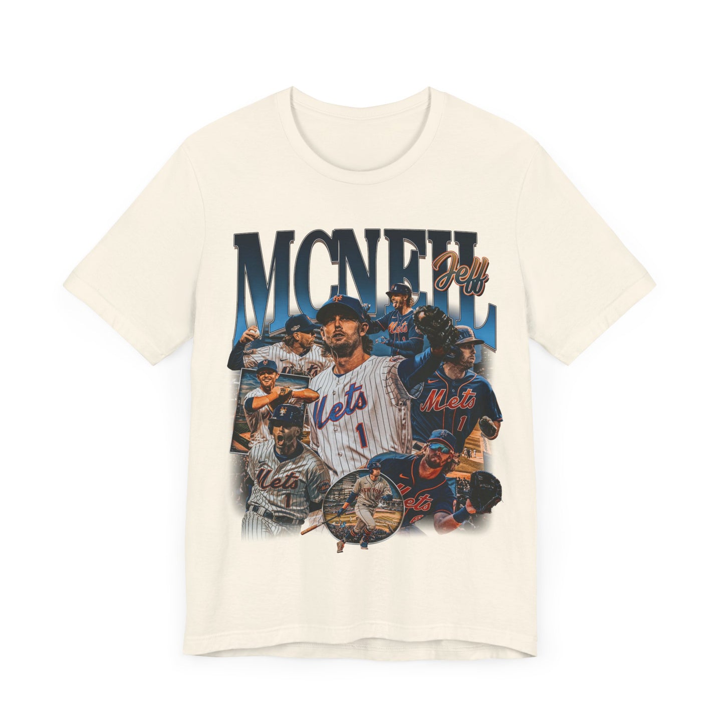 Vintage 90s Baseball Bootleg Style T-Shirt JEFF MCNEIL 90s Unisex Graphic Tee