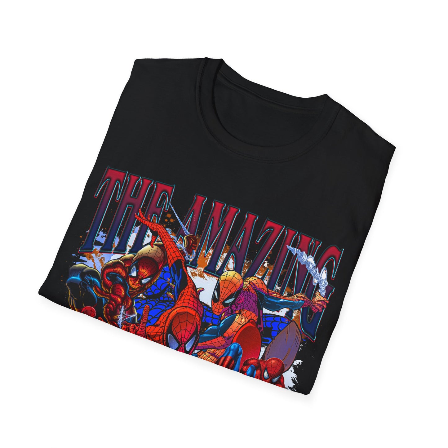 Vintage 90s Superheroes Bootleg Style T-Shirt, THE AMAZING SPIDER MAN Graphic Tee, Retro Superheroes Shirt Unisex Graphic Tee