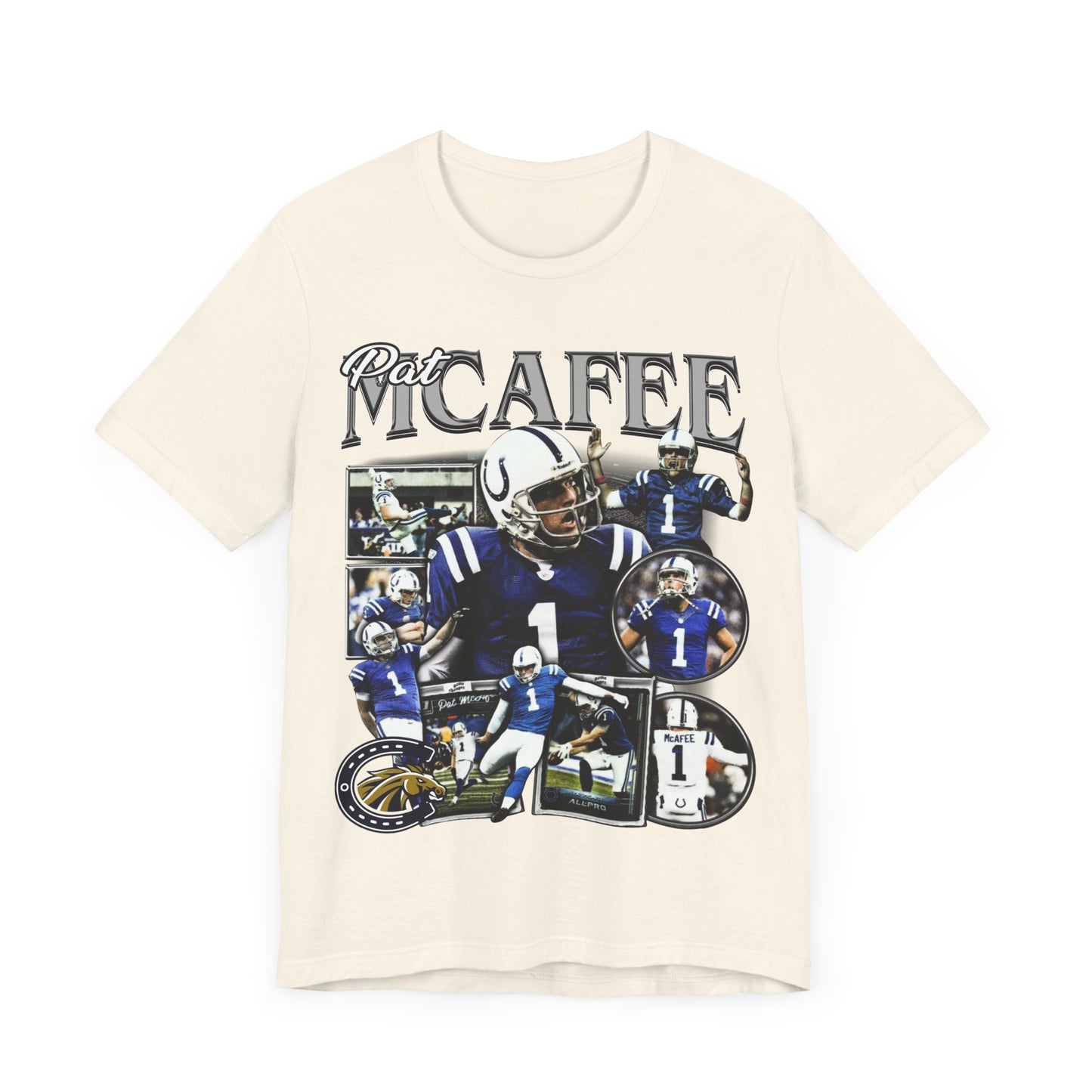 Vintage 90s Football Bootleg Style T-Shirt PAT MCAFEE Unisex Graphic Tee Shirt