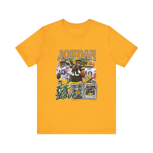 Vintage 90s Football Bootleg Style T-Shirt JORDAN LOVE Unisex Graphic Tee Shirt