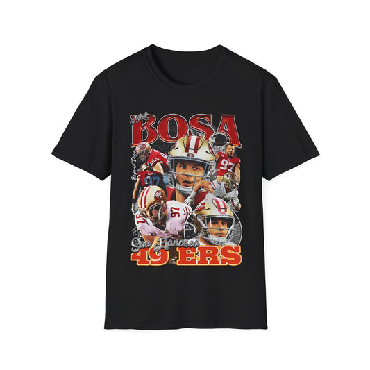 Vintage 90s Football Bootleg Style T-Shirt, NICK BOSA 49ER Vintage Graphic Tee, Retro Football Shirt Unisex Graphic Tee Shirt