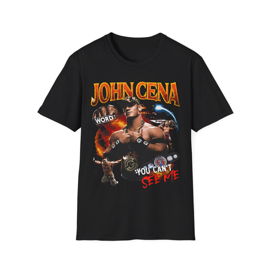 Vintage 90s Bootleg Style T-Shirt, Wrestler JOHN CENA Vintage Graphic Tee, Retro Wrestler Shirt Unisex Graphic Tee Shirt