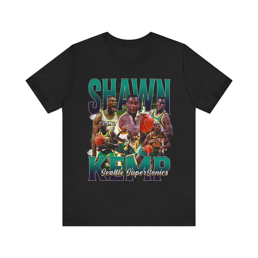 Vintage 90s Basketball Bootleg Style T-Shirt SHAWN KEMP Sonic Unisex Graphic Tee