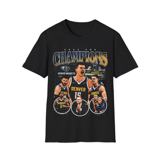 Vintage 90s Basketball Bootleg Style T-Shirt, 2023 CHAMPS DUAL SIDED Graphic Tee, Retro Basketball Shirt Unisex Graphic Tee