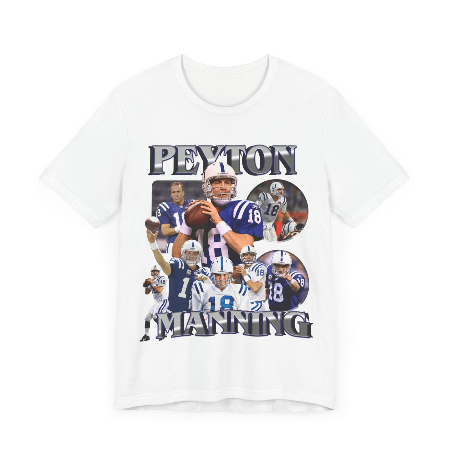 Vintage 90s Football Bootleg Style T-Shirt PEYTON MANNING Unisex Tee Shirt