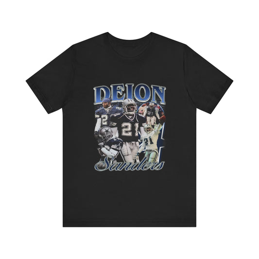 Vintage 90s Football Bootleg Style T-Shirt DEION SANDERS COWBOY Unisex Tee Shirt