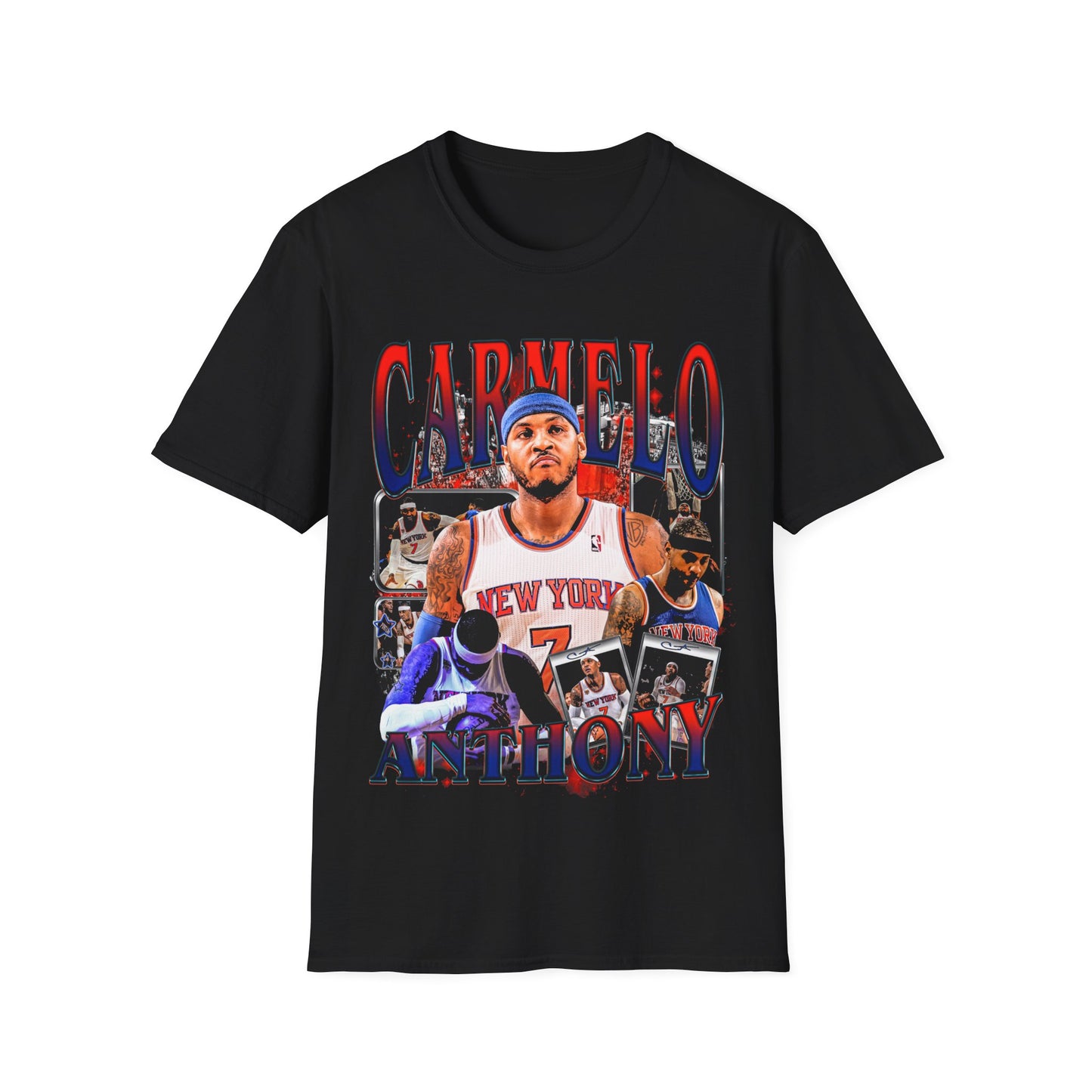 Vintage 90s Basketball Bootleg Style T-Shirt, CARMELO ANTHONY Graphic Tee, Retro Basketball Shirt Unisex Graphic Tee
