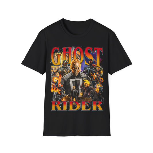 Vintage 90s Superheroes Bootleg Style T-Shirt, GHOST RIDER Graphic Tee, Retro Superheroes Shirt Unisex Graphic Tee