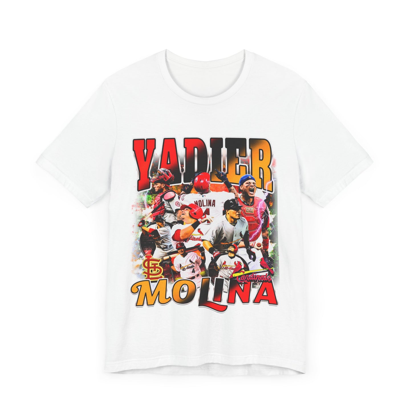 Vintage 90s Baseball Bootleg Style T-Shirt YADIER MOLINA Unisex Graphic Tee