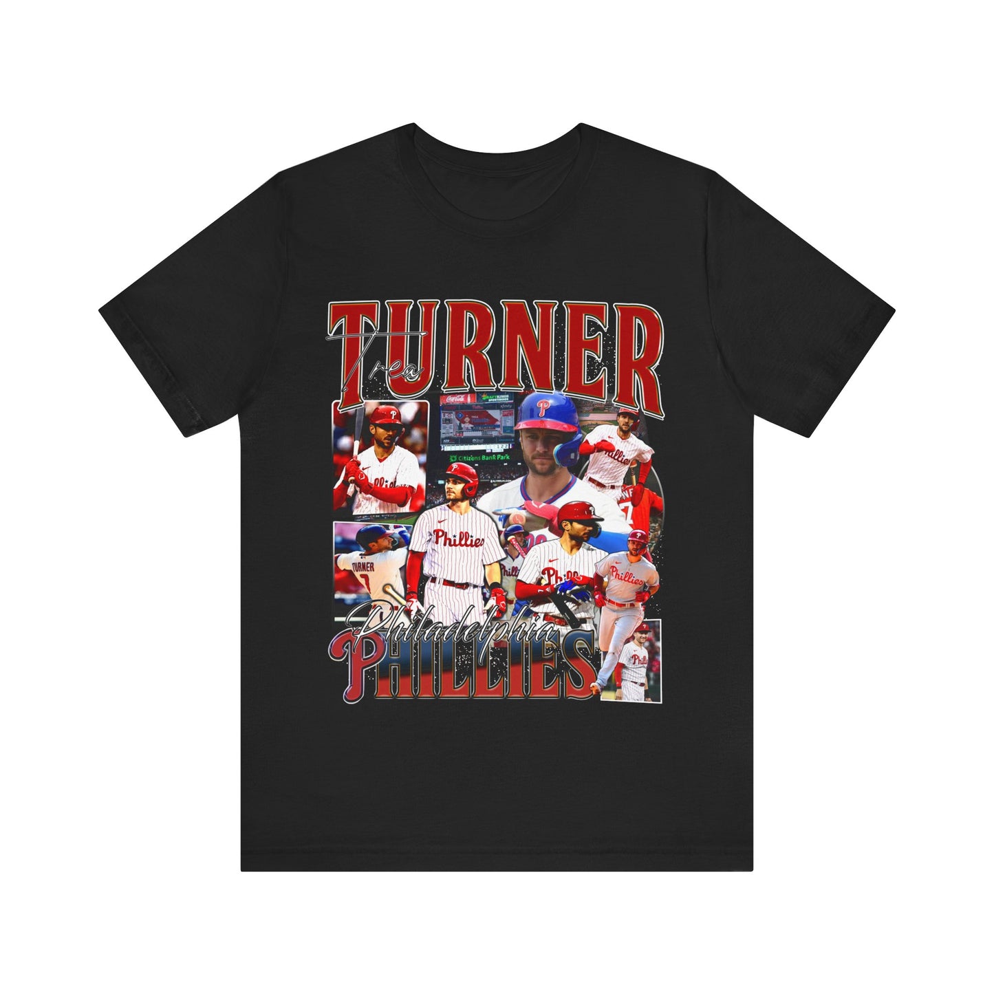 Vintage 90s Baseball Bootleg Style T-Shirt TREA TURNER 90s Unisex Graphic Tee