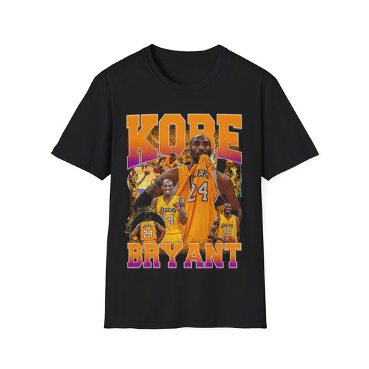 Vintage 90s Basketball Bootleg Style T-Shirt, KOBE BRYANT 24 MAMBA Graphic Tee, Retro Basketball Shirt Unisex Graphic Tee
