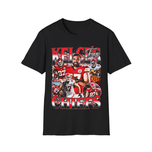 Vintage 90s Football Bootleg Style T-Shirt, TRAVIS KELCE Retro Football Shirt Unisex Graphic Tee Shirt