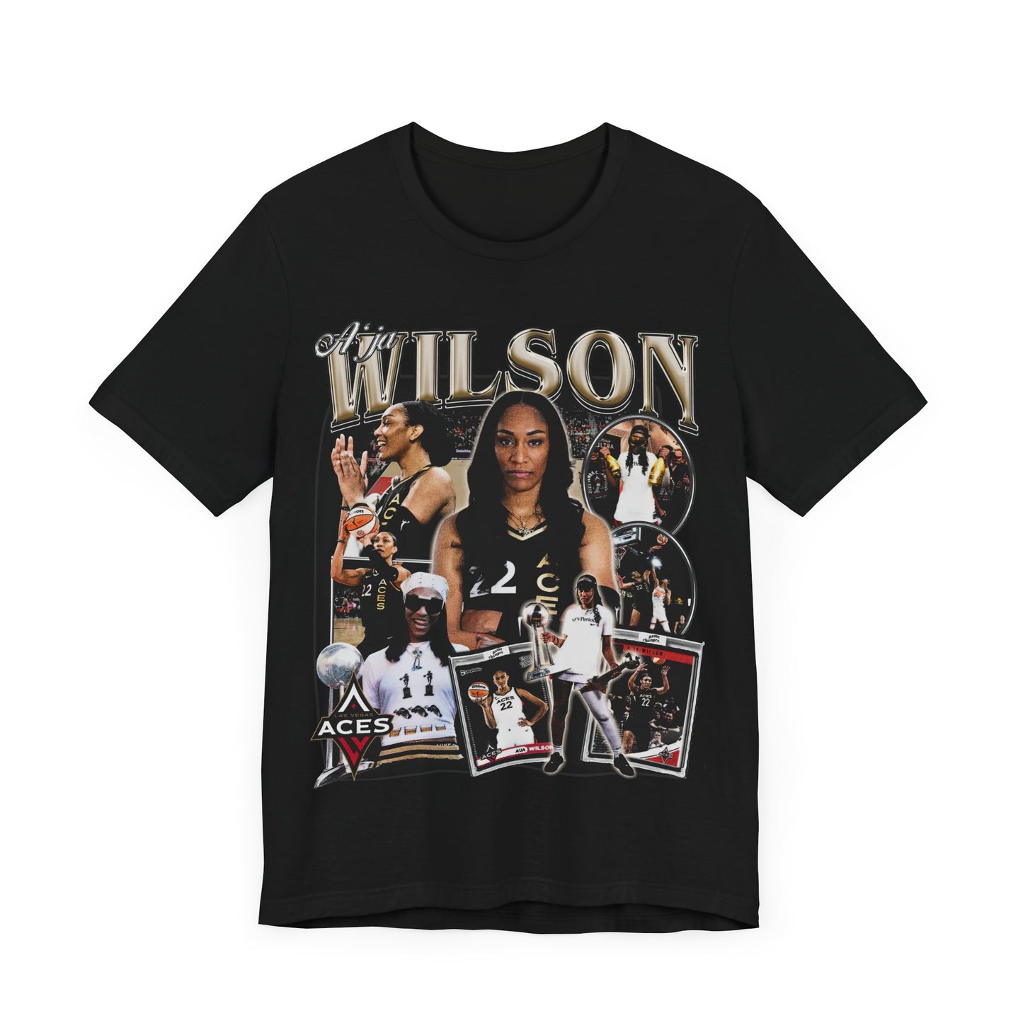 Vintage 90s Basketball Bootleg Style TShirt AJA WILSON 90s Unisex Graphic Tee