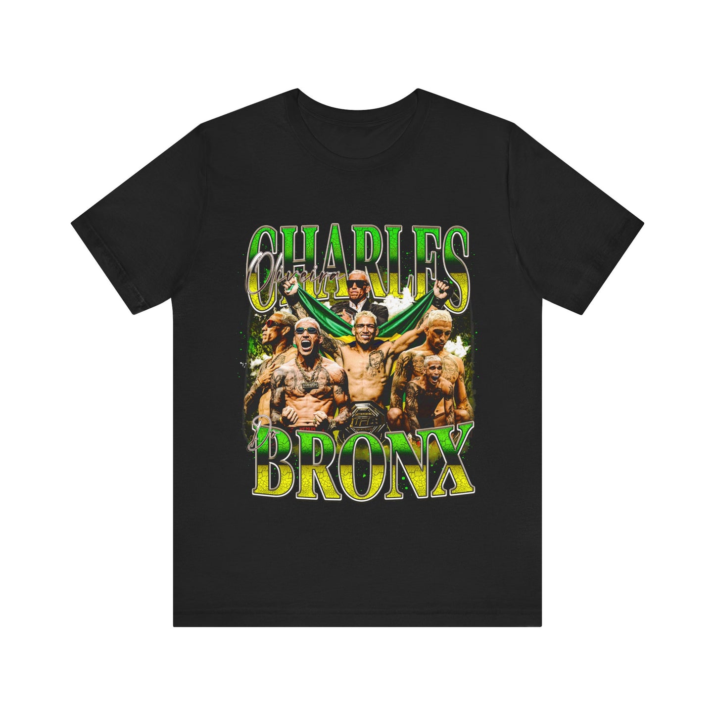 Vintage 90s Bootleg Style T-Shirt, Charles OLIVEIRA DO BRONX Vintage Graphic Tee, Retro Fighter Shirt Unisex Graphic Tee Shirt