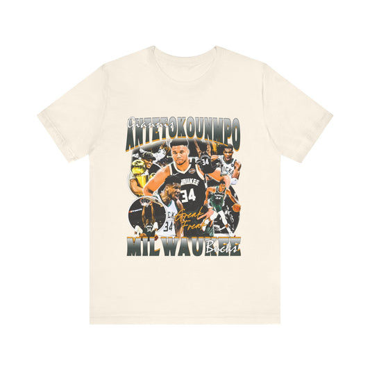 Vintage 90s Basketball Bootleg Style T-Shirt, Giannis Antetokounmpo Unisex Tee