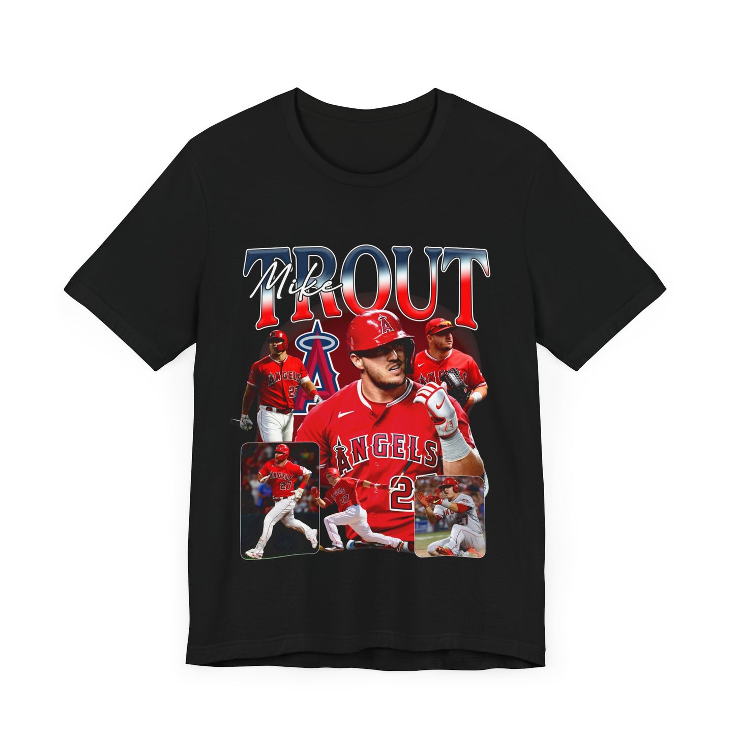 Vintage 90s Baseball Bootleg Style T-Shirt MIKE TROUT 90s Unisex Graphic Tee