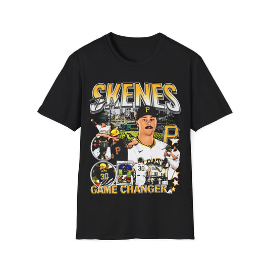 Vintage 90s Baseball Bootleg Style T-Shirt, PAUL SKENES Vintage Graphic Tee, Retro Baseball Shirt Unisex Graphic Tee