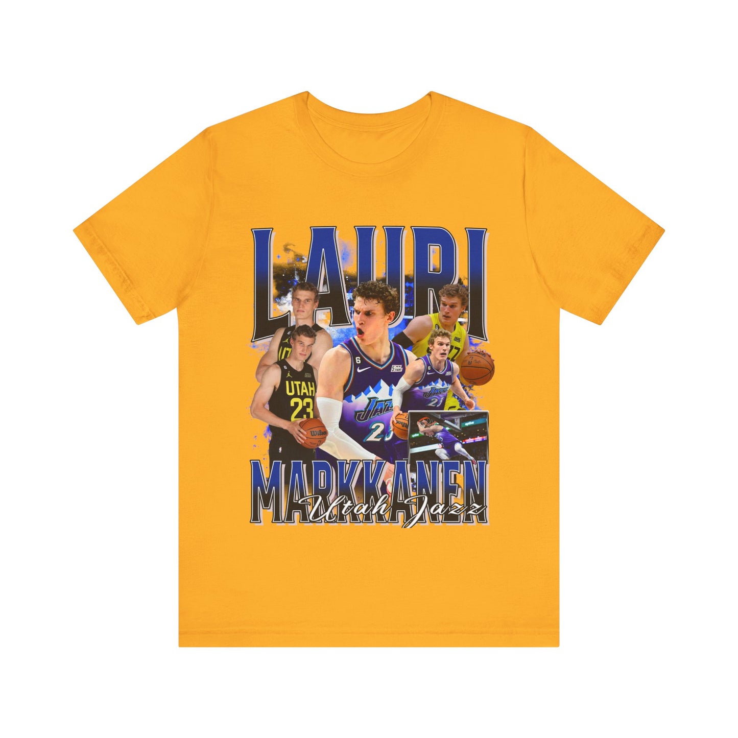 Vintage 90s Basketball Bootleg Style T-Shirt LAURI MARKKANEN Unisex Graphic Tee