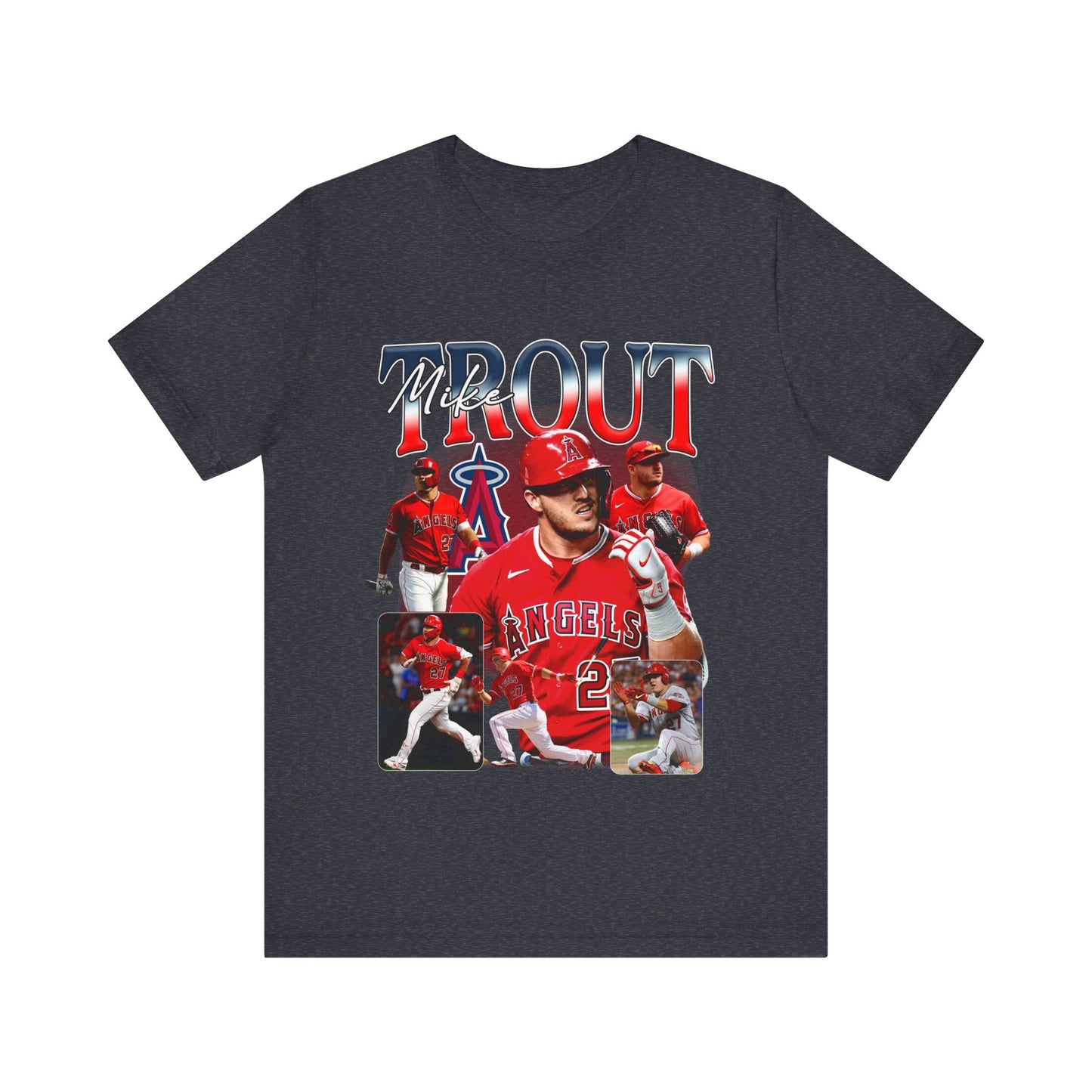Vintage 90s Baseball Bootleg Style T-Shirt MIKE TROUT 90s Unisex Graphic Tee