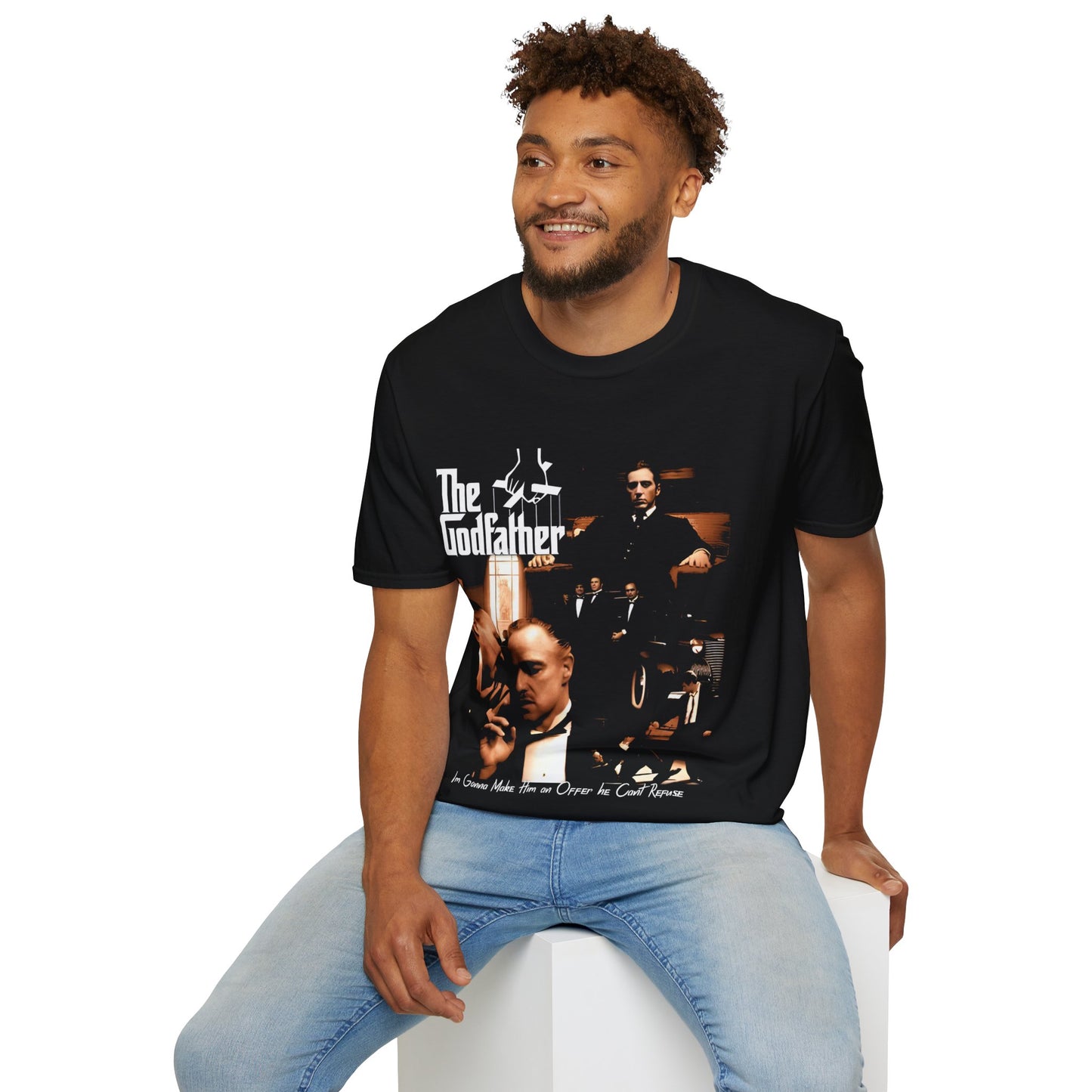 Vintage 90s Pop Culture Bootleg Style T-Shirt, GODFATHER Retro Shirt Unisex Graphic Tee