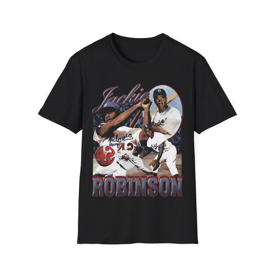 Vintage 90s Baseball Bootleg Style T-Shirt, JACKIE ROBINSON Vintage Graphic Tee, Retro Baseball Shirt Unisex Graphic Tee