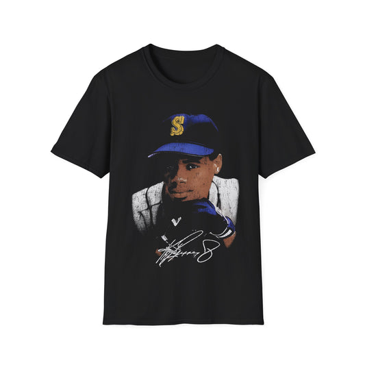 Vintage 90s Baseball Bootleg Style T-Shirt, KEN GRIFFEY JR PORTRAIT Retro Baseball Shirt Unisex Graphic Tee