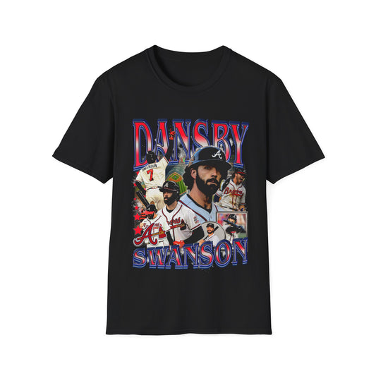 Vintage 90s Baseball Bootleg Style T-Shirt, DANSBY SWANSON Vintage Graphic Tee, Retro Baseball Shirt Unisex Graphic Tee