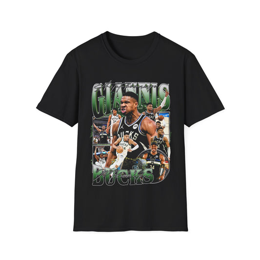 Vintage 90s Basketball Bootleg Style T-Shirt, GIANNIS ANTETOKOUNMPO Graphic Tee, Retro Basketball Shirt Unisex Graphic Tee