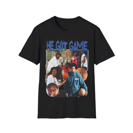 Vintage 90s Pop Culture Bootleg Style T-Shirt, HE GOT GAME Retro Shirt Unisex Graphic Tee