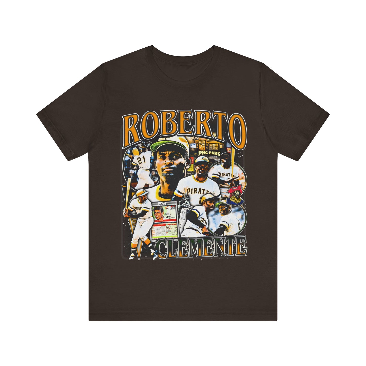 Vintage 90s Baseball Bootleg Style T-Shirt ROBERTO CLEMENTE Unisex Graphic Tee