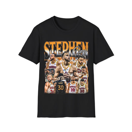 Vintage 90s Basketball Bootleg Style T-Shirt, STEPHEN CURRY Graphic Tee, Retro Basketball Shirt Unisex Graphic Tee