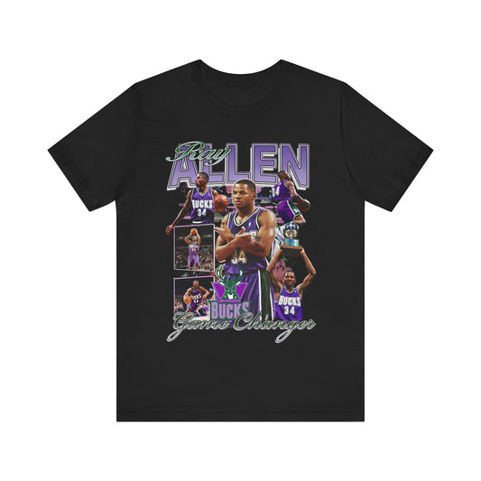 Vintage 90s Basketball Bootleg Style T-Shirt, RAY ALLEN Unisex Graphic Tee