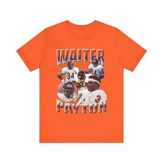 Vintage 90s Football Bootleg Style TShirt WALTER PAYTON 90s Unisex Graphic Tee