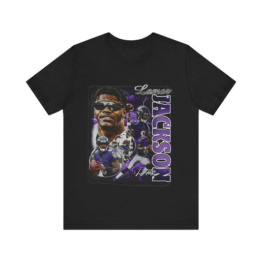 Vintage 90s Football Bootleg Style T-Shirt LAMAR JACKSON Unisex Tee Shirt