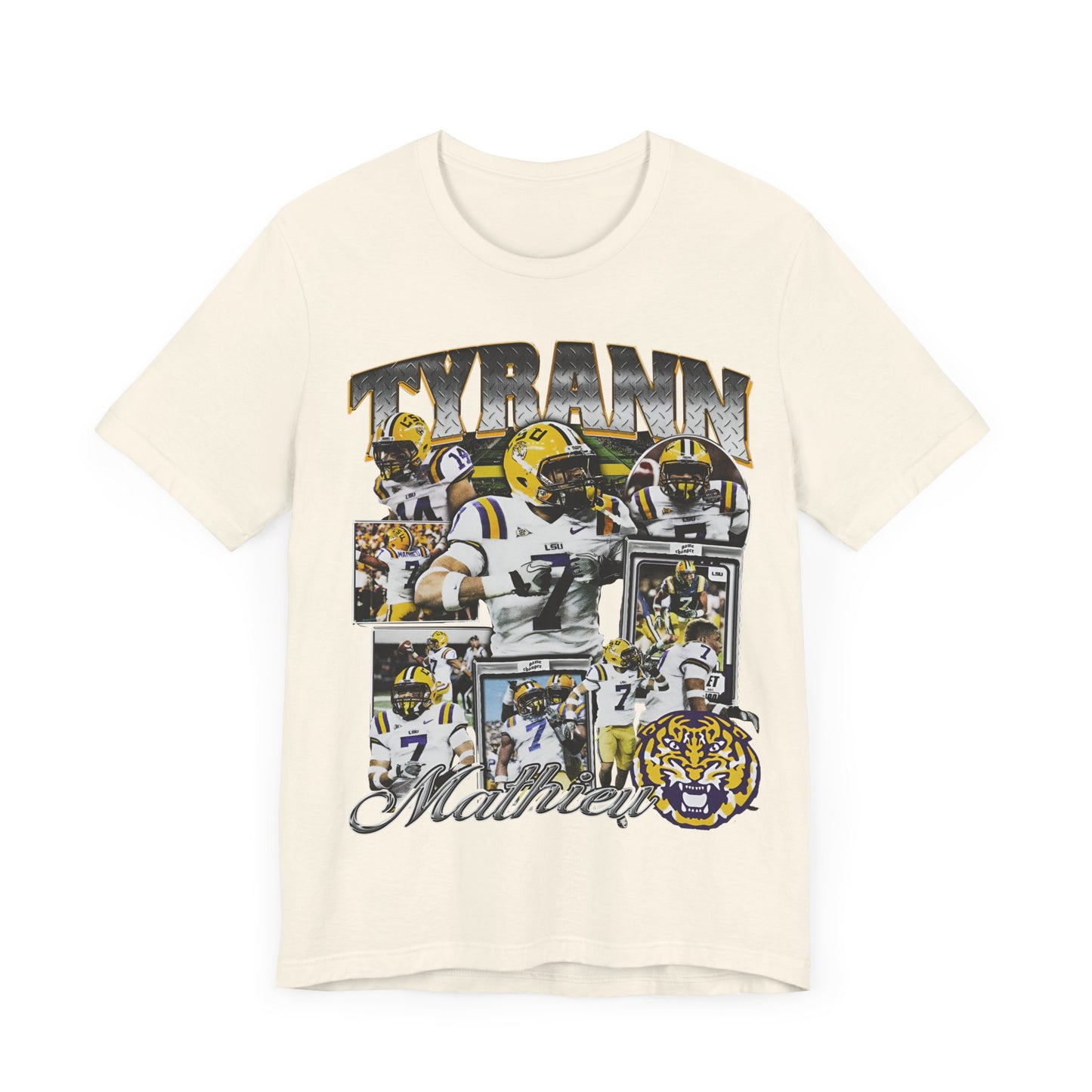 Vintage 90s Football Bootleg Style T-Shirt TYRANN MATHIEU Unisex Graphic Tee