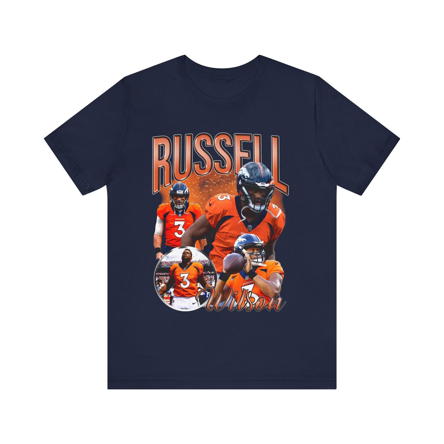 Vintage 90s Football Bootleg Style TShirt RUSSELL WILSON Unisex Graphic Tee