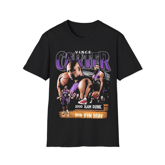 Vintage 90s Basketball Bootleg Style T-Shirt, VINCE CARTER 2000 Retro Basketball Shirt Unisex Graphic Tee