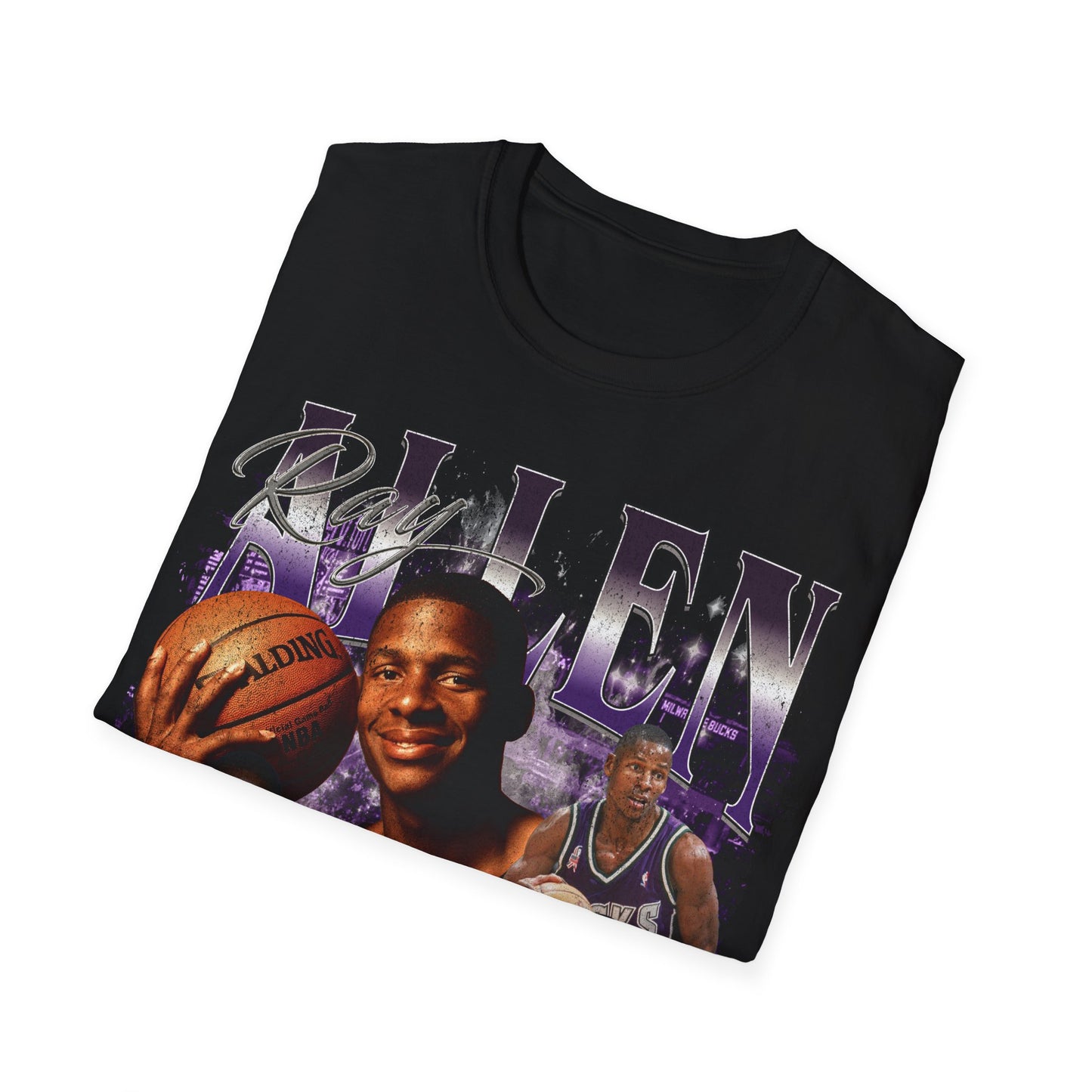 Vintage 90s Basketball Bootleg Style T-Shirt, RAY ALLEN Retro Basketball Shirt Unisex Graphic Tee