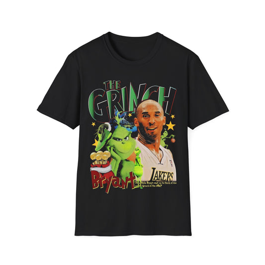 Vintage 90s Basketball Bootleg Style T-Shirt, KB GRINCH Retro Basketball Shirt Unisex Graphic Tee