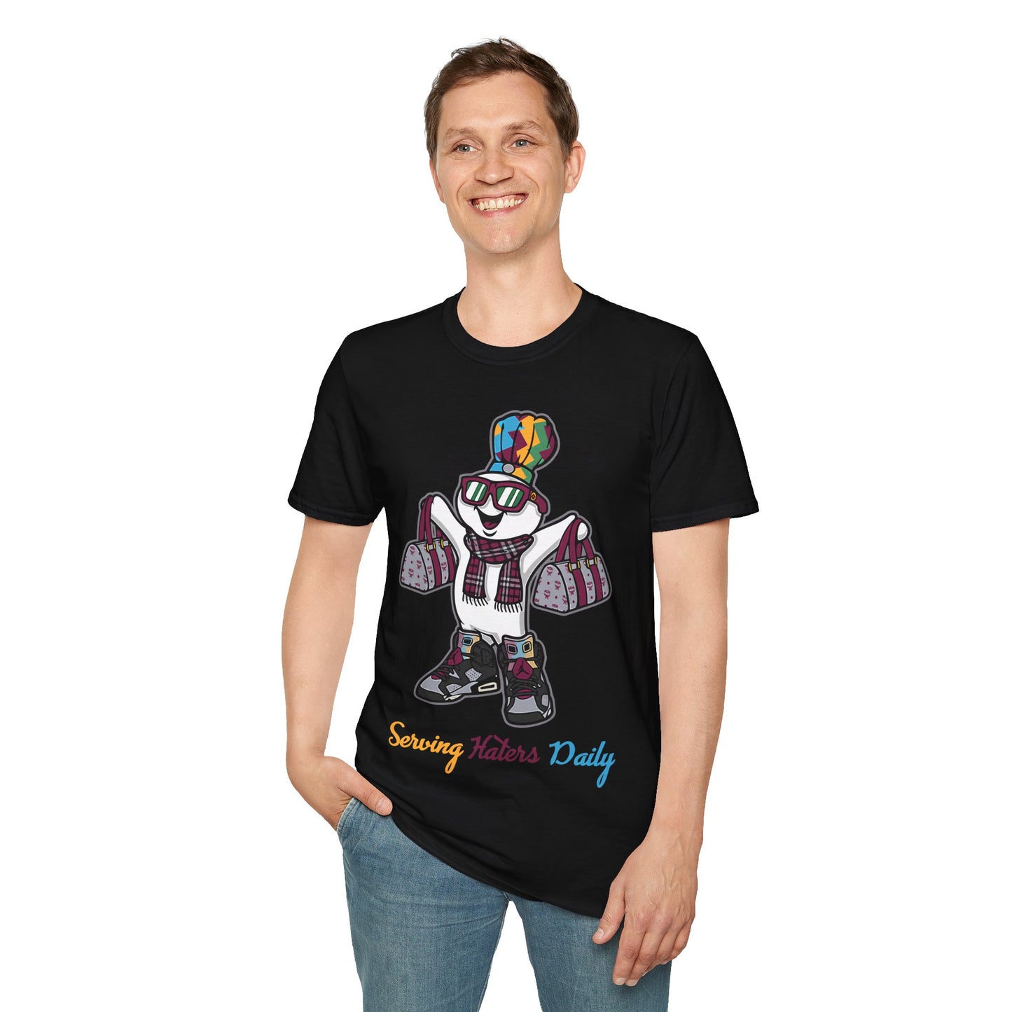 SERVING HATERS DAILY PREMIUM STREETWEAR Unisex Softstyle T-Shirt