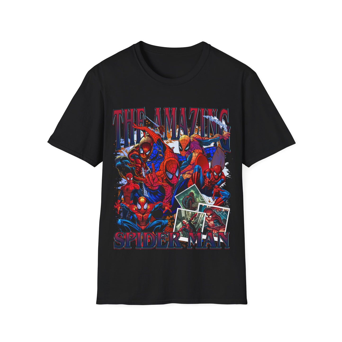 Vintage 90s Superheroes Bootleg Style T-Shirt, THE AMAZING SPIDER MAN Graphic Tee, Retro Superheroes Shirt Unisex Graphic Tee