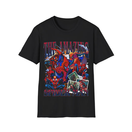 Vintage 90s Superheroes Bootleg Style T-Shirt, THE AMAZING SPIDER MAN Graphic Tee, Retro Superheroes Shirt Unisex Graphic Tee