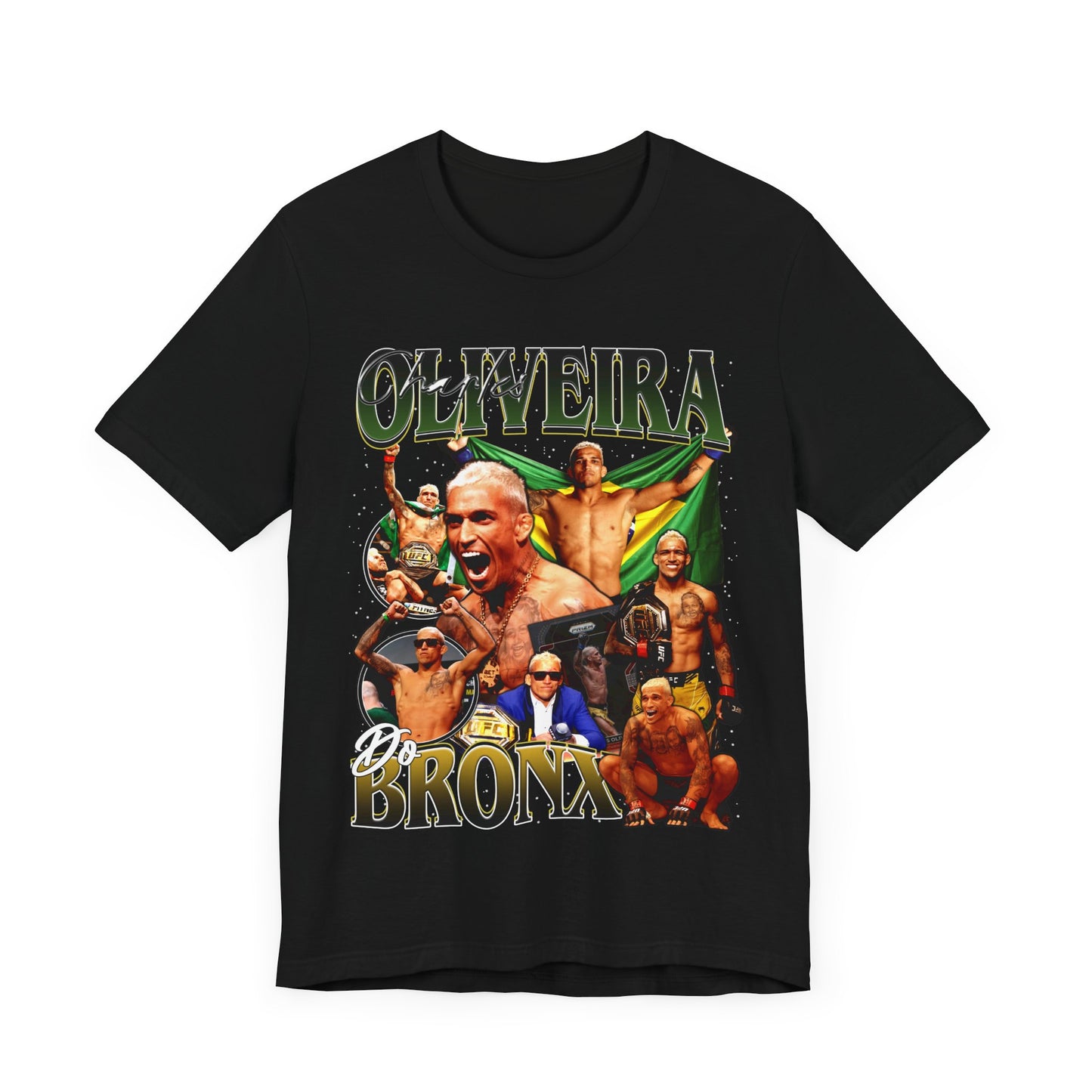 Vintage 90s Bootleg Style T-Shirt, Charles OLIVEIRA DO BRONX Graphic Tee, Retro Fighter Shirt Unisex Graphic Tee Shirt