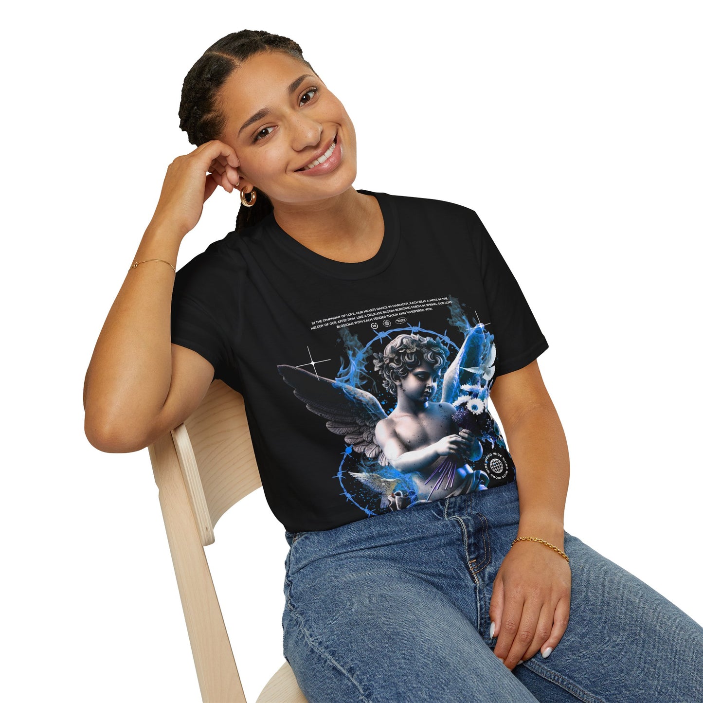 HEARTBEAT BLOOM BURST PREMIUM STREETWEAR Unisex Softstyle T-Shirt