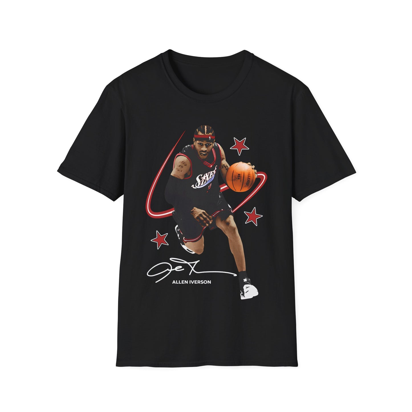 Vintage 90s Basketball Bootleg Style T-Shirt ALLEN AI IVERSON SIGNATURE SERIES Graphic Tee, Retro Basketball Shirt Unisex Graphic Tee