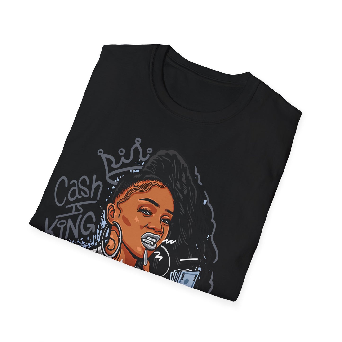 CASH IS KING PREMIUM STREETWEAR Unisex Softstyle T-Shirt