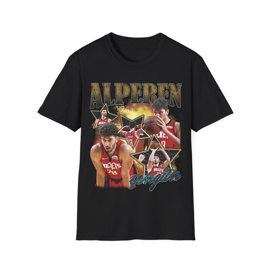 Vintage 90s Basketball Bootleg Style T-Shirt, ALPEREN SENGUIN Graphic Tee, Retro Basketball Shirt Unisex Graphic Tee